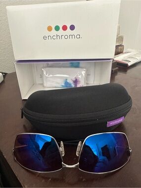 EnChroma Men’s Polarized Blue Lens Sunglasses